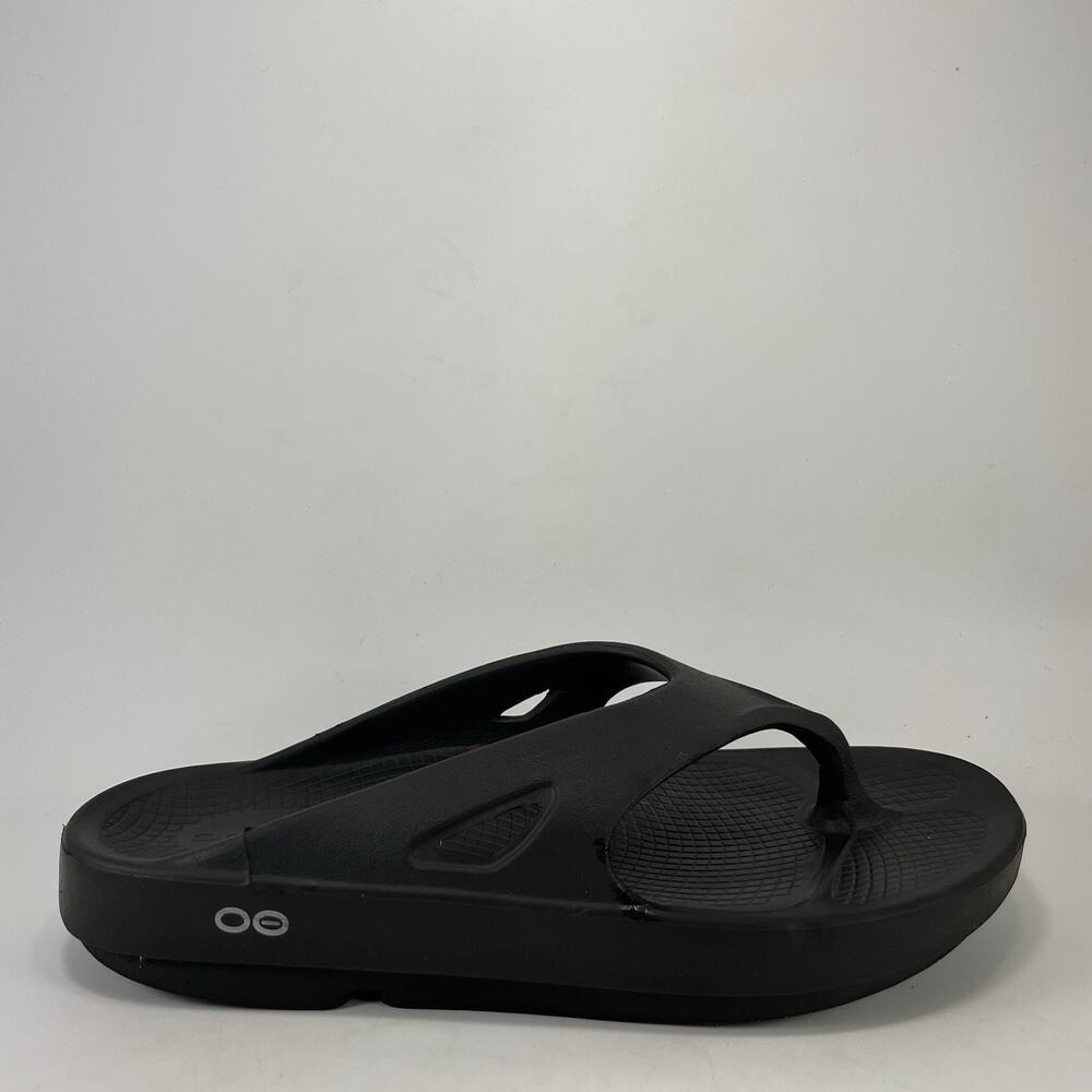 OOFOS OOriginal Black Recovery Flip Flops Sandals Womens Size 9 OOfoam Comfort